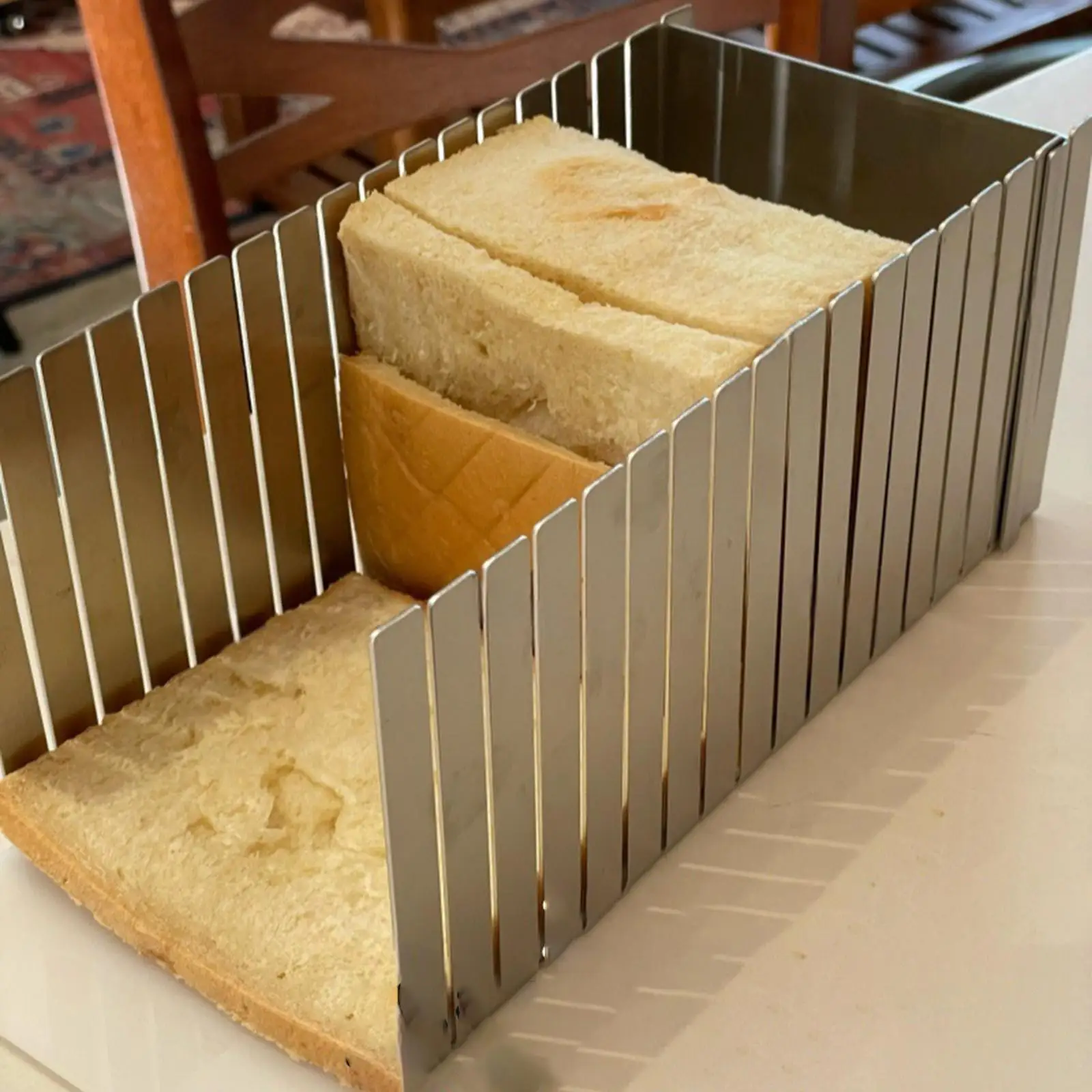 Kitchen Gadgets Guide - ステンレス製パン切り器 キッチンガジェット 製菓道具 カッティングガイド パン切りガイド バゲル
