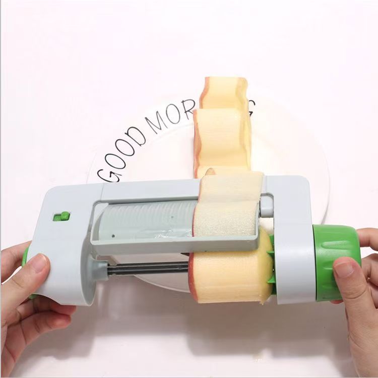 Apple Corer Slicer - 家庭用ピーラー、リンゴ、梨、大根ローラーナイフ、キッチンガジェット、野菜スライサー、サラダ、ホットポット、カンフー、ポテトチップス型ツール