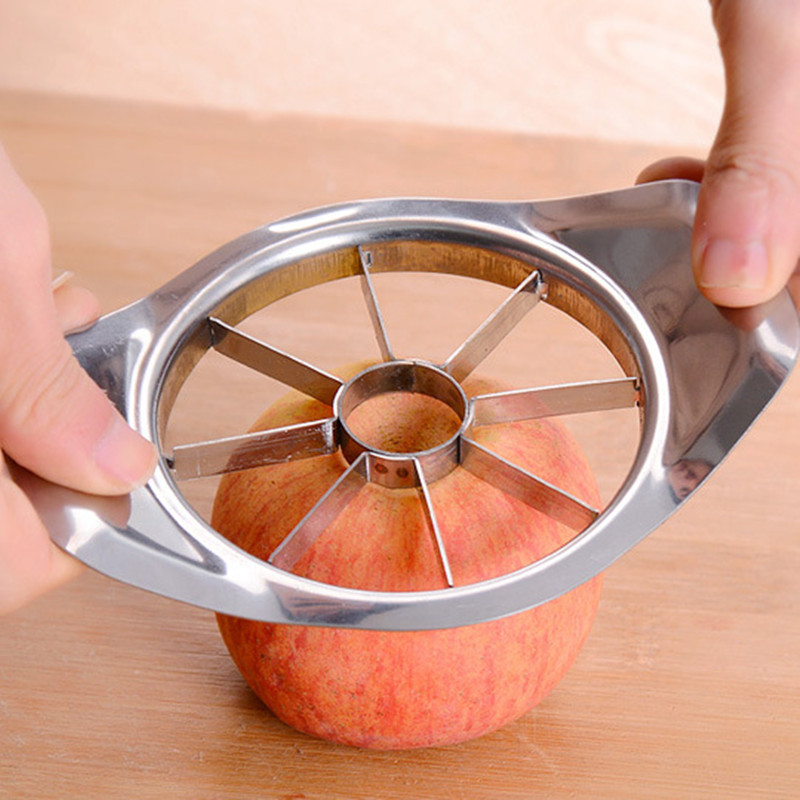Apple Corer Slicer - チョッパーステンレス鋼リンゴカッター切断芯抜き調理野菜ツールフルーツ梨ディバイダースライサーキッチンガジェットアクセサリー