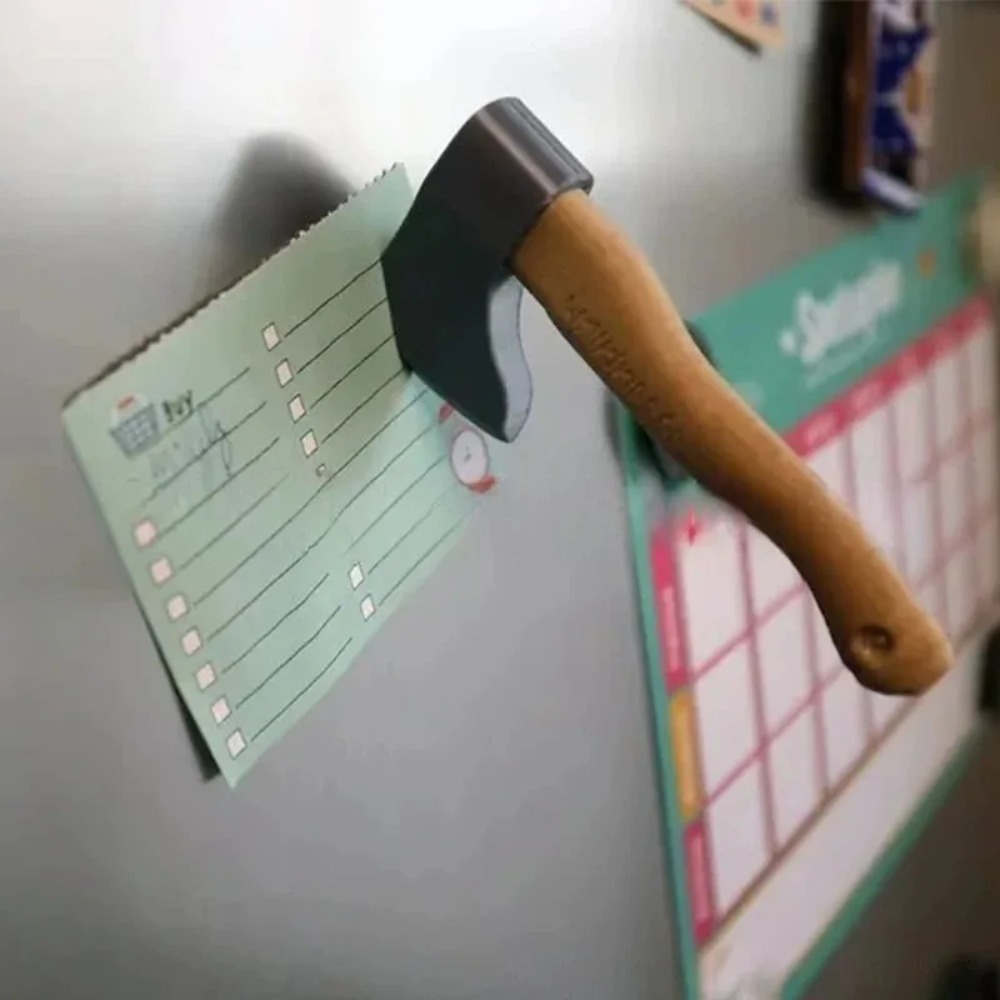 Kitchen Gadgets Gifts - 3Dクリエイティブな面白いナイフ型マグネット冷蔵庫ステッカー、ノベルティのある面白い斧型ツール冷蔵庫マグネット、魅力的な家庭キッチン装飾ギフト