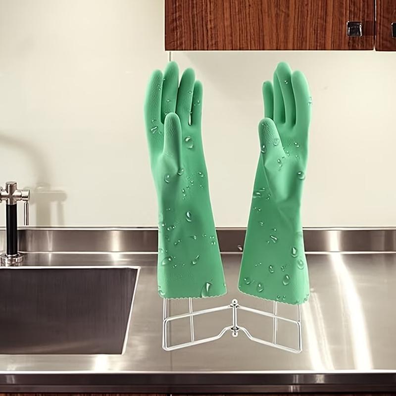 Kitchen Gadgets Rack - 折りたたみ式縦型水切りラック多目的二重キッチン手袋乾燥サポート収納ホルダーキッチンガジェット
