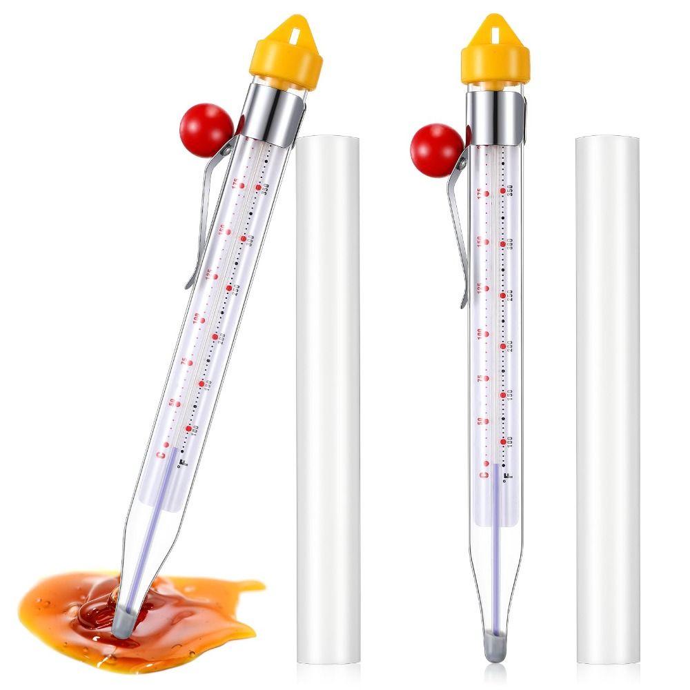 Instant Read Thermometer - 50-200 ℃ キャンディ温度計 瞬時測定 ポットクリップ付き 調理用食品温度計