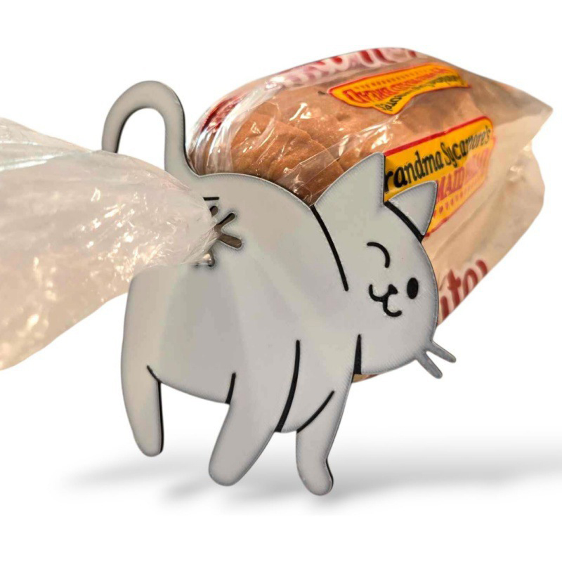 Kitchen Gadgets Novelty - ★ ▲ 2個入り 3D猫のお尻型パン袋クリップ スナック袋シーリングクリップ 面白いキッチンガジェット