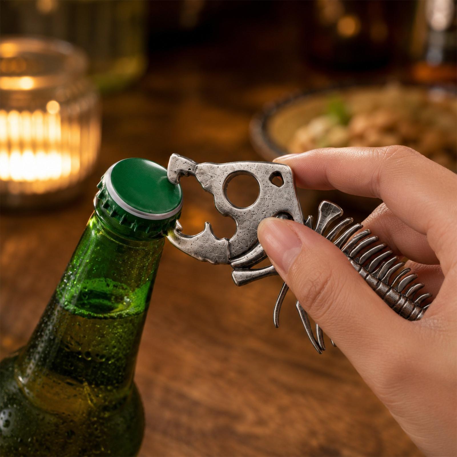 Kitchen Gadgets Novelty - ボトルオープナー ノベルティ 魚の骨型 バーツール キッチンガジェット ビール缶オープナー