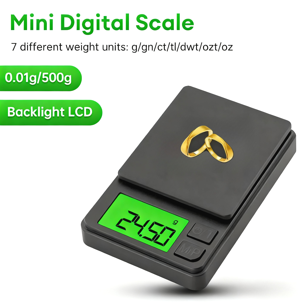 Digital Kitchen Scale - 200/500/1000g 0.01g ミニデジタルスケール 高精度電子ポケットスケール ジュエリー計量 キッチン携帯用電子スケール