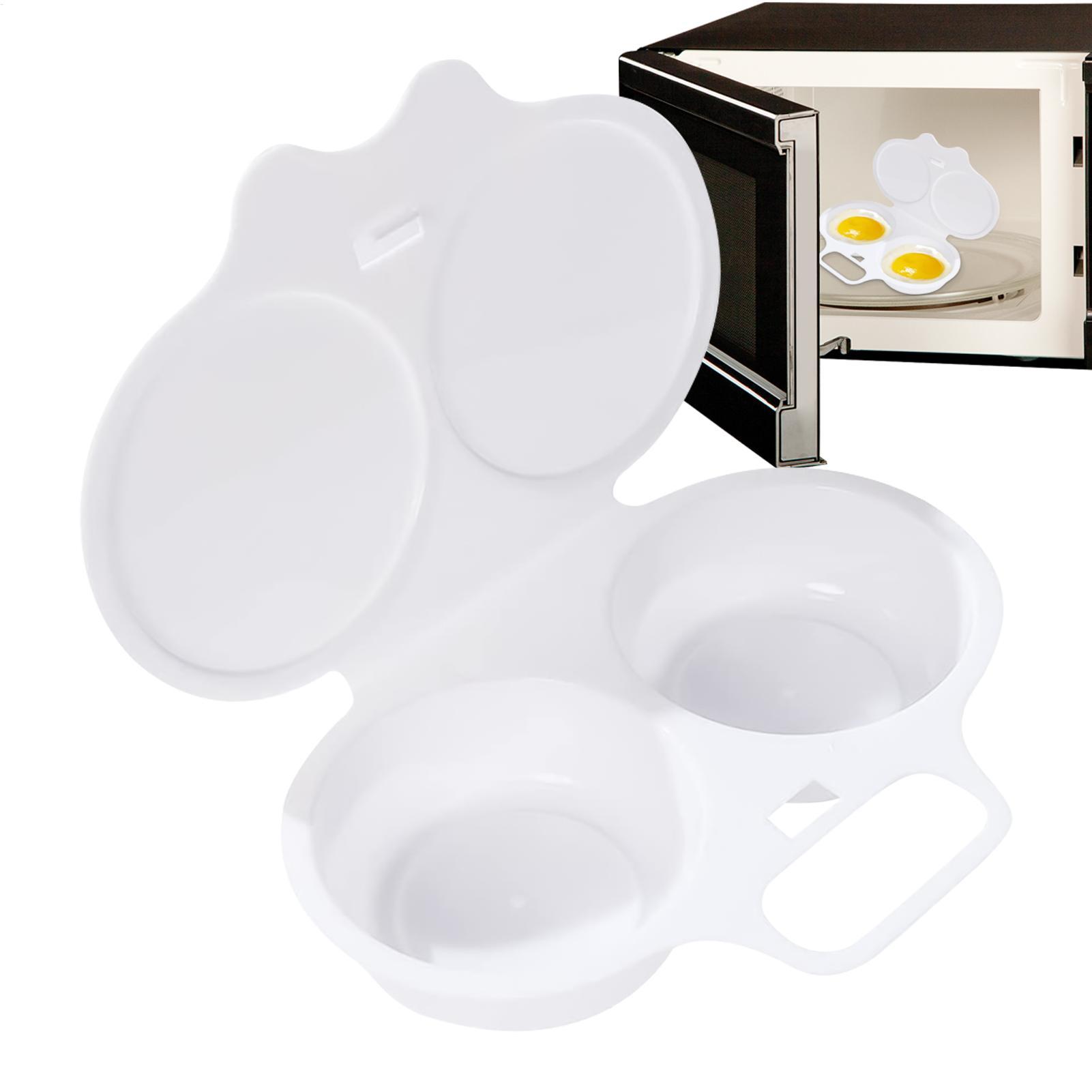 Kitchen Gadgets Dropshipping - 2個の卵を調理できる食品グレードのプラスチック製電子レンジ用エッグスチーマー、便利なキッチン調理用型、エッグポーチャー、フライドエッグツール、キッチンガジェット