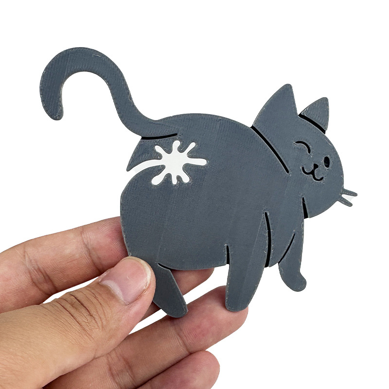 Kitchen Gadgets Novelty - 新発売 2個入り 3D猫のお尻型パン袋クリップ スナック袋シーリングクリップ おもしろキッチンガジェット 猫好きのための食品保存袋クリップ