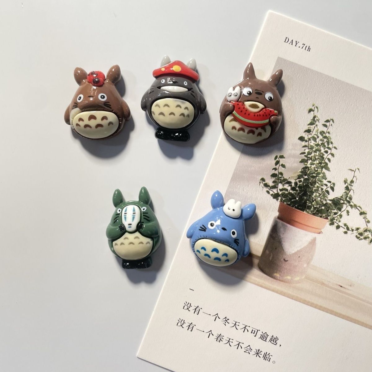 Kitchen Gadgets Website - トトロアニメ樹脂製冷蔵庫マグネットかわいい漫画フィギュア磁気ステッカー冷蔵庫写真装飾ホームキッチンオーナメントクリエイティブ
