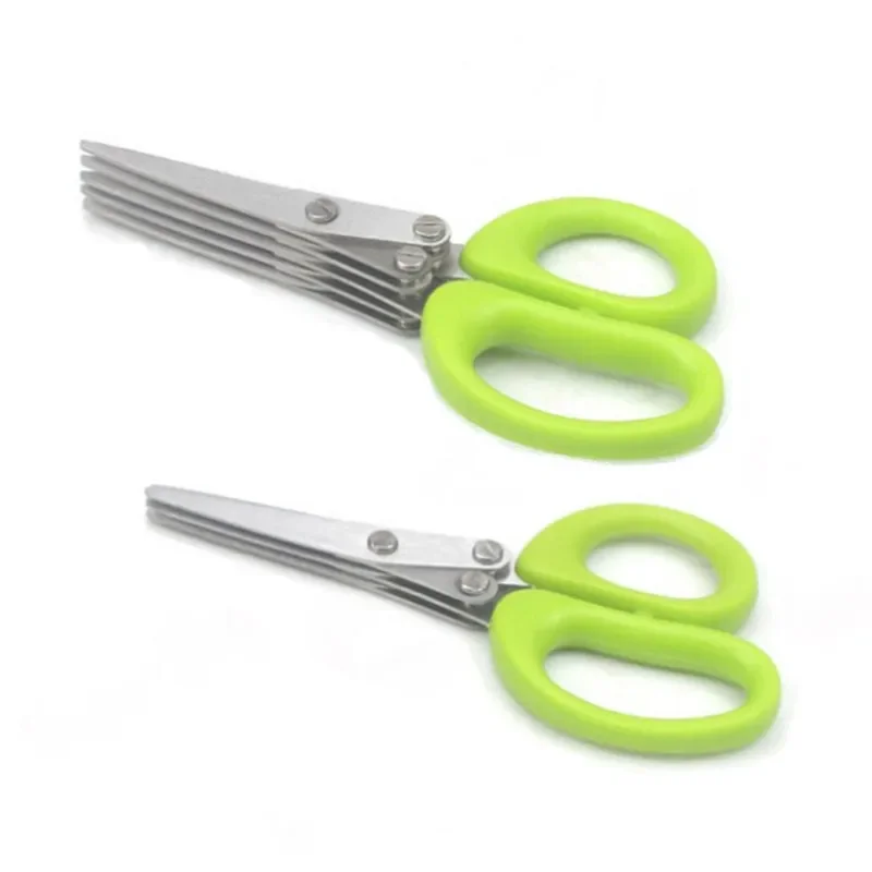 多層キッチンはさみステンレス鋼野菜カッターネギハーブ海苔スパ - Kitchen Gadgets Ninja のレビューと価格