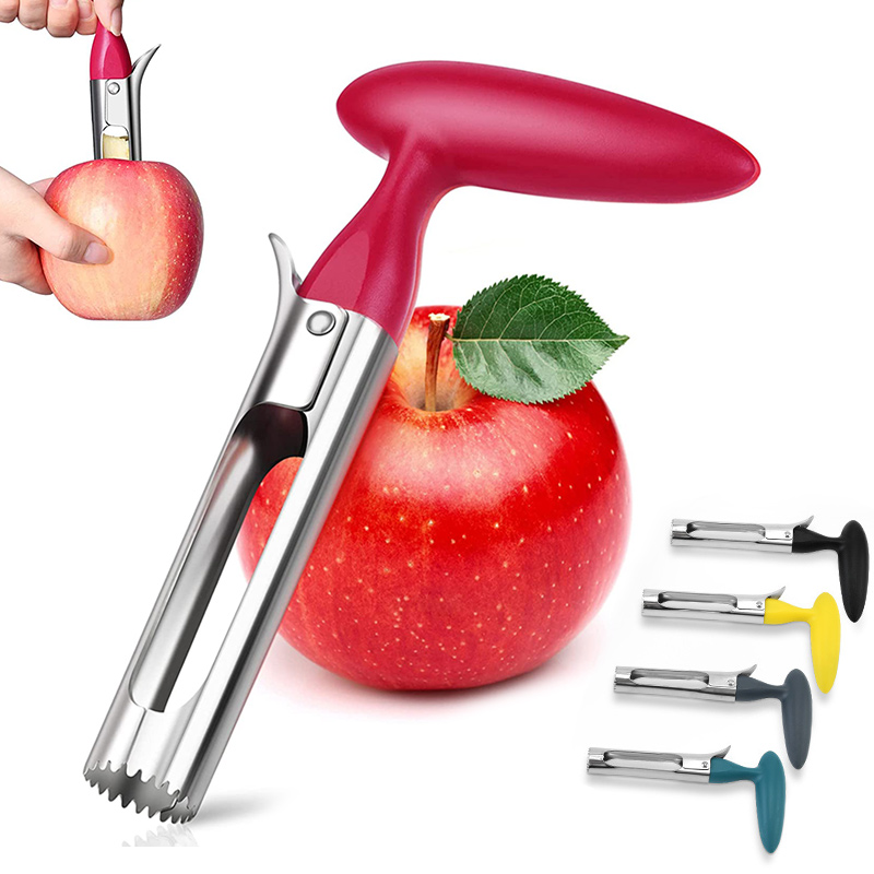 プレミアムアップルコアラー ステンレス鋼製 リンゴ・洋梨芯抜 - Apple Corer Slicer のレビューと価格