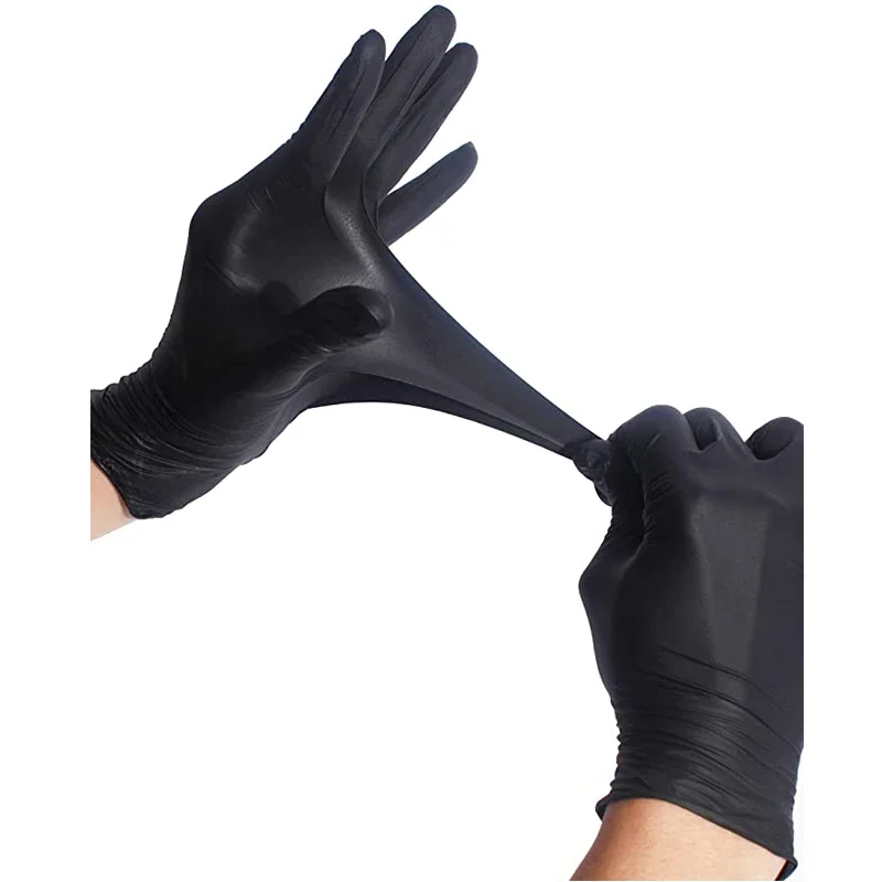 2/100 個使い捨て黒手袋高弾性 PVC 抗酸アルカリ防水 - Kitchen Gadgets Novelty のレビューと価格