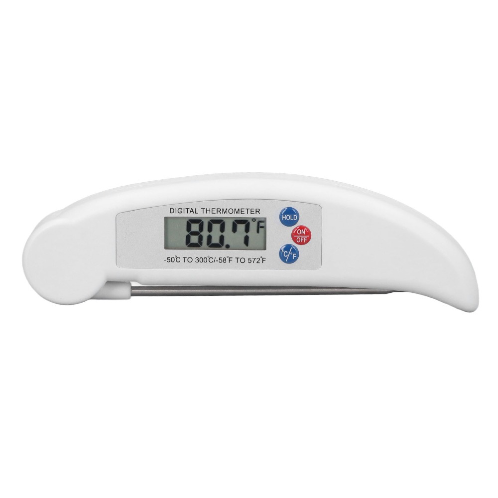 ABS ステンレス鋼デジタル食品温度計白赤高速測定インスタン - Instant Read Thermometer のレビューと価格