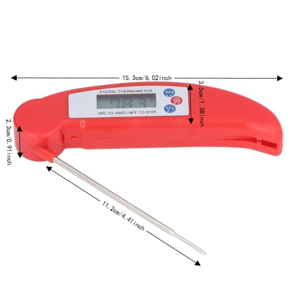 ABS ステンレス鋼デジタル食品温度計白赤高速測定インスタン - Instant Read Thermometer のレビューと価格