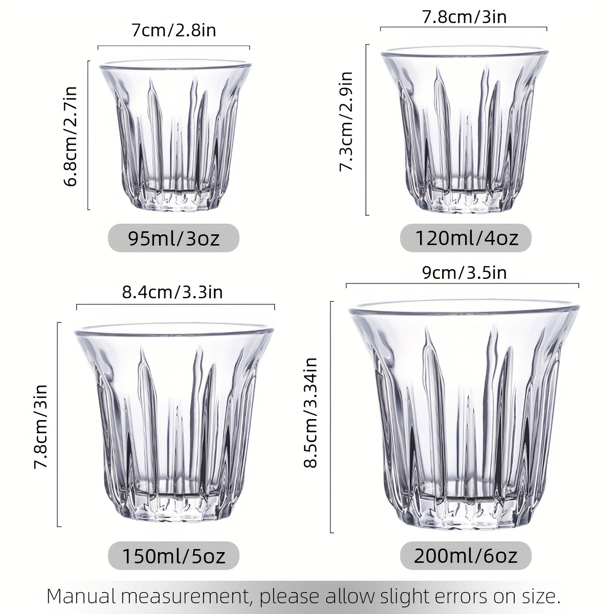 エスプレッソカップ2個パック、コーヒー用透明ガラスカップ、コ - Kitchen Gadgets Website のレビューと価格