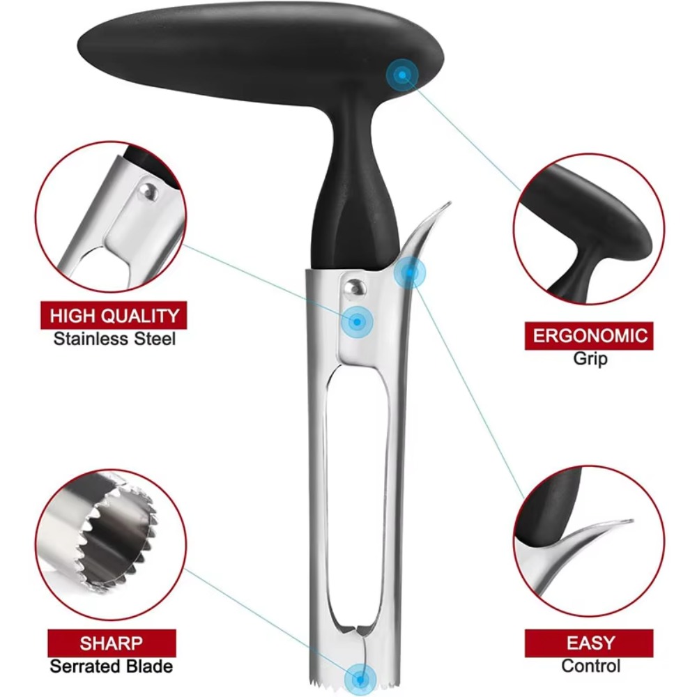 ステンレス製のリンゴ芯抜き器、果物の準備用、鋭い波刃、リンゴ - Apple Corer Slicer のレビューと価格