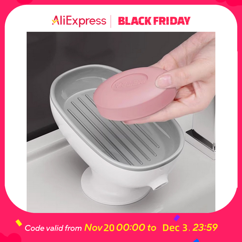 吸盤式ソープディッシュ 排水可能、防錆、バスルーム、キッチン - Kitchen Gadgets Luxury のレビューと価格