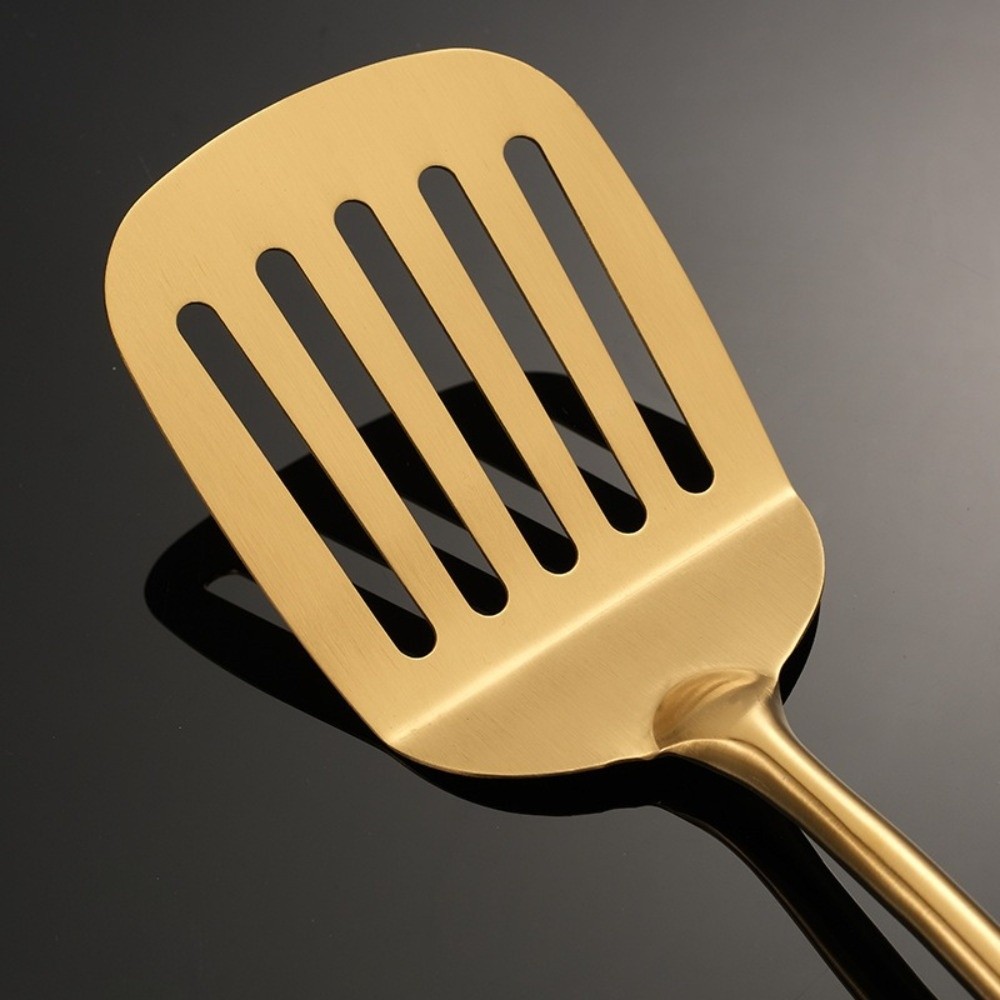 ステンレス製キッチンツールセット、耐熱性、ノンスティック調理 - Kitchen Gadgets Gold のレビューと価格