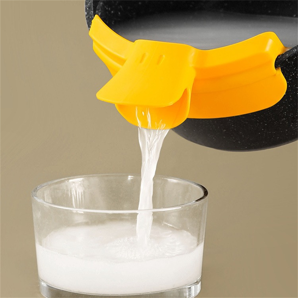 こぼれ防止スープ液体漏斗キッチン用品ポット丸口エッジフローガ - Kitchen Gadgets Guide のレビューと価格
