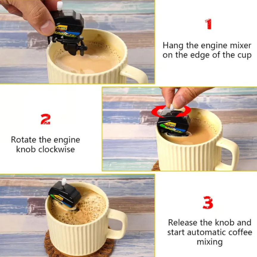 ミニボートモーターコーヒースターラー、斬新で楽しいドリンクミ - Kitchen Gadgets Novelty のレビューと価格