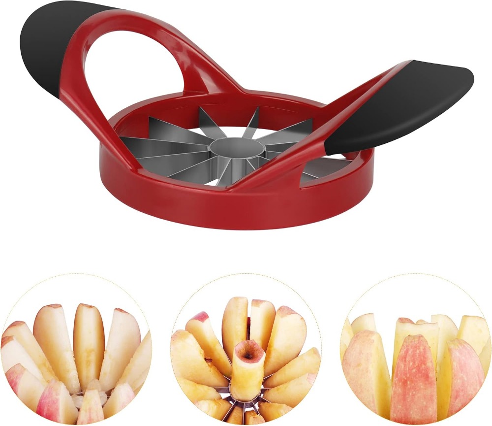 4.72インチのアップルスライサー＆コアラー、ステンレス製、 - Apple Corer Slicer のレビューと価格