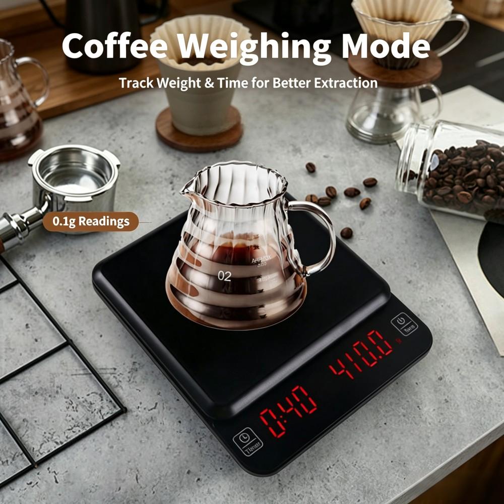 3kg/0.1g高精度デジタルコーヒースケール、LEDポータ - Digital Kitchen Scale のレビューと価格
