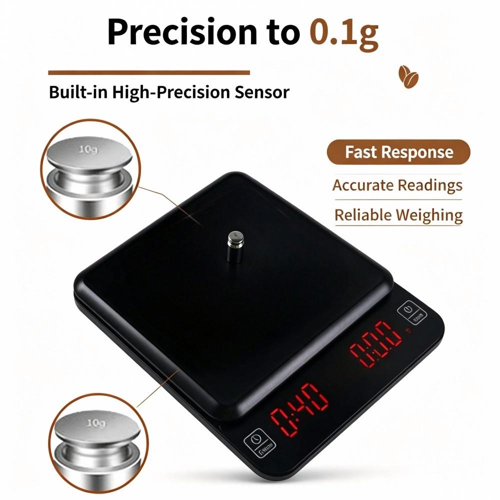 3kg/0.1g高精度デジタルコーヒースケール、LEDポータ - Digital Kitchen Scale のレビューと価格