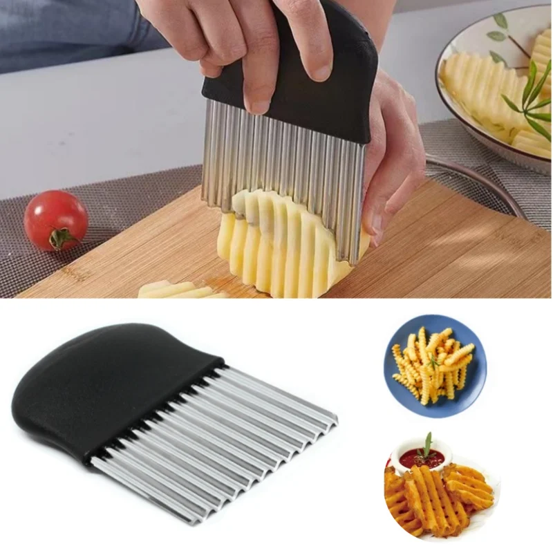 ステンレス鋼のポテトチップスライサー、包丁、生地カッター、野 - Kitchen Gadgets Dropshipping のレビューと価格