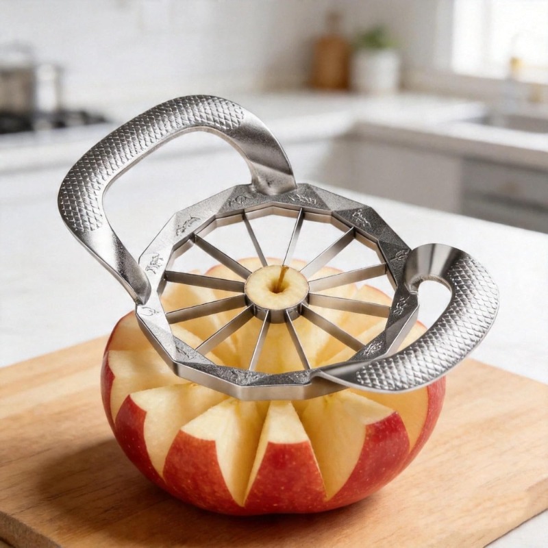 アップルスライサー、8/12枚刃特大アップルコアラー、頑丈な - Apple Corer Slicer のレビューと価格