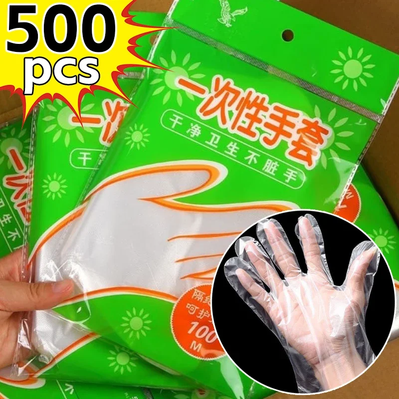使い捨ての透明なプラスチック製の手袋,防水,キッチン,レスト - Kitchen Gadgets Gifts のレビューと価格