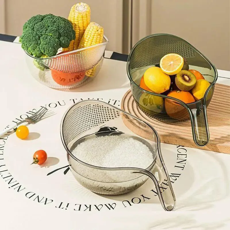 キッチン洗濯ガジェット米洗いフィルター米すすぎ洗面器排水バス - Kitchen Gadgets Gifts のレビューと価格