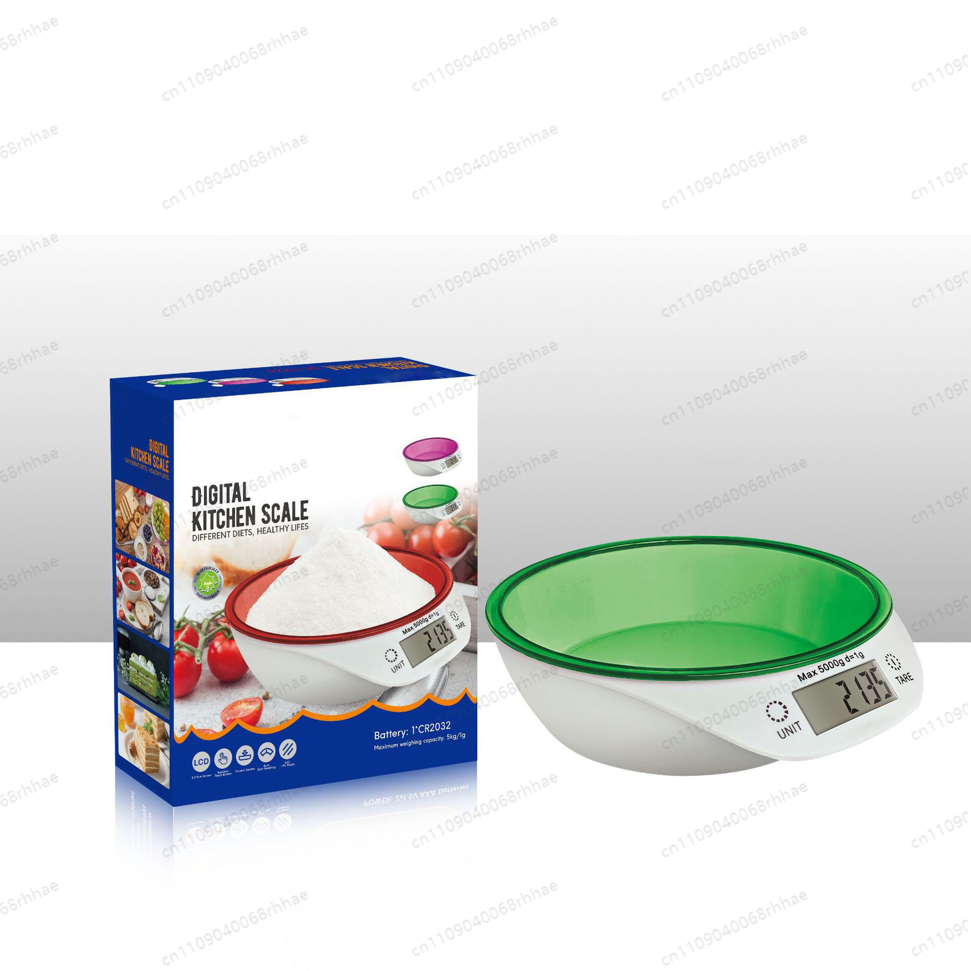 高精度デジタルキッチンスケール（ボウル付き）、小麦粉の製菓や - Digital Kitchen Scale のレビューと価格