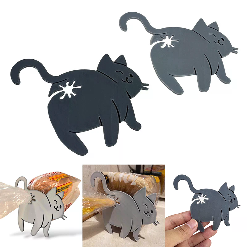 3D猫尻パン袋クリップ スナック袋シーリングクリップ ノベル - Kitchen Gadgets Novelty のレビューと価格