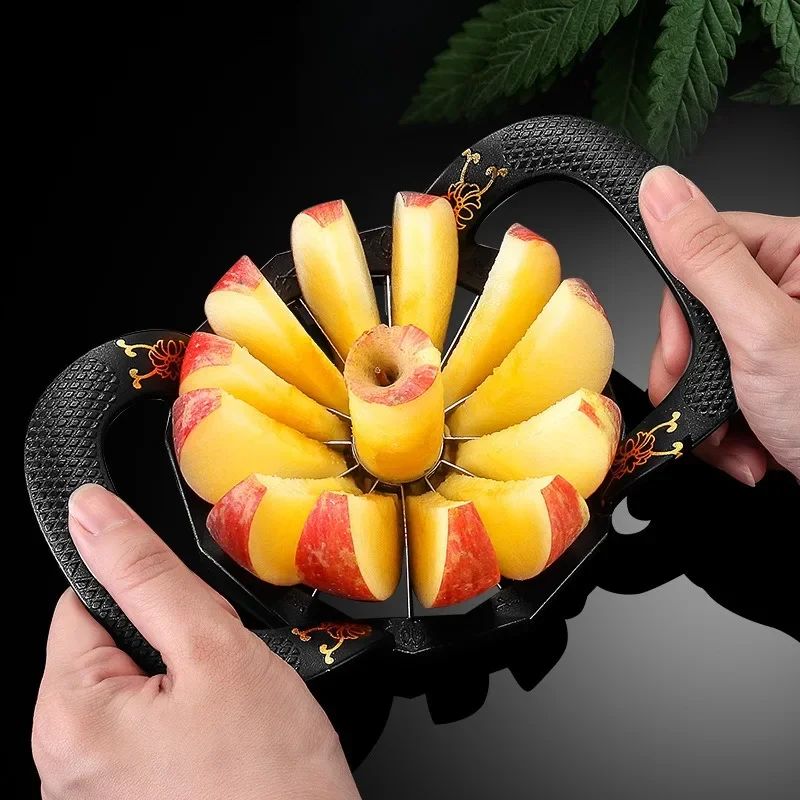 ステンレス鋼製フルーツカッティングナイフ、8/12枚刃アップ - Apple Corer Slicer のレビューと価格