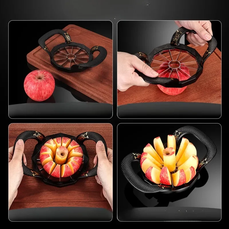 ステンレス鋼製フルーツカッティングナイフ、8/12枚刃アップ - Apple Corer Slicer のレビューと価格
