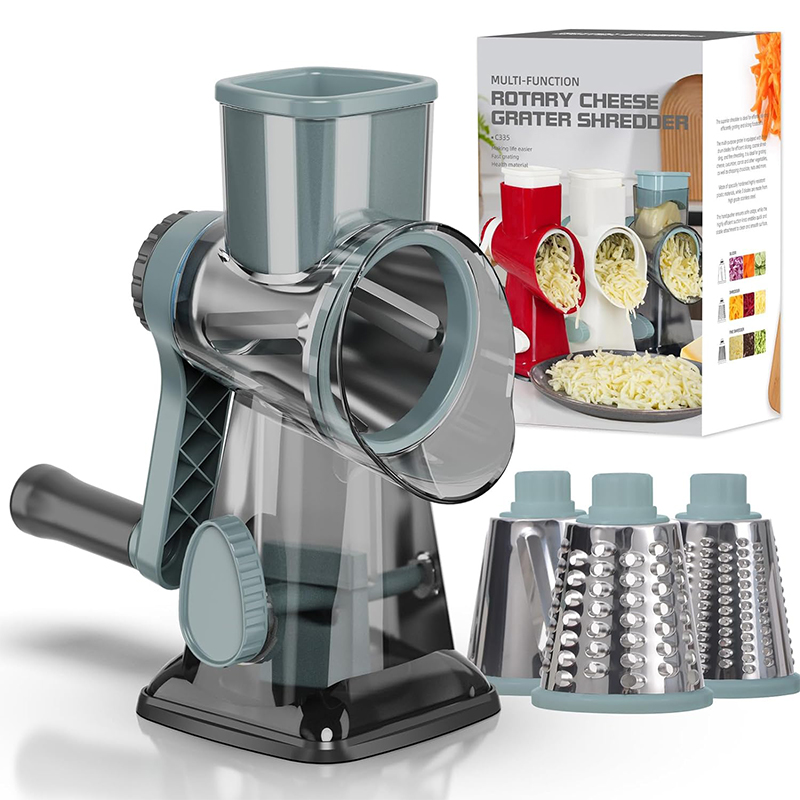 LMETJMA 3 in 1 ロータリーチーズおろし金多用途 - Kitchen Gadgets Dropshipping のレビューと価格