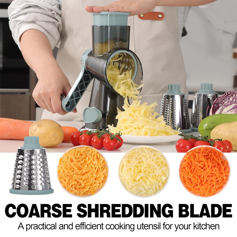 LMETJMA 3 in 1 ロータリーチーズおろし金多用途 - Kitchen Gadgets Dropshipping のレビューと価格
