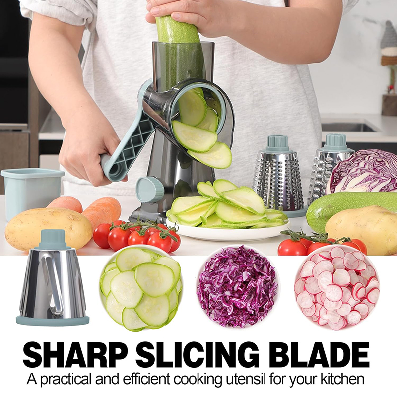 LMETJMA 3 in 1 ロータリーチーズおろし金多用途 - Kitchen Gadgets Dropshipping のレビューと価格