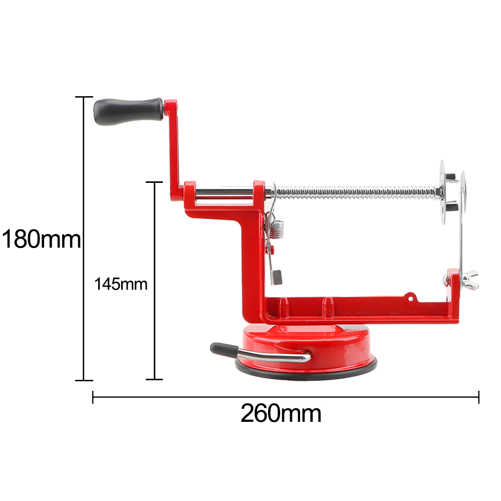 手動スパイラルフレンチフライカッター調理ツール野菜スパイララ - Apple Corer Slicer のレビューと価格