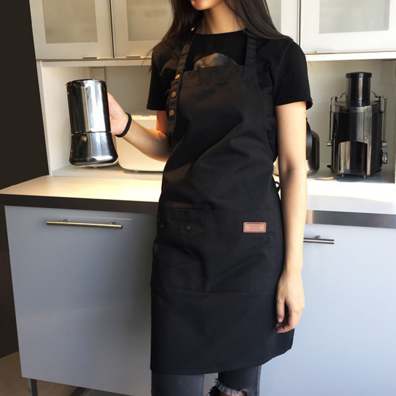 1pc 防水耐油エプロンポケットポリコットン汚れにくいファッ - Kitchen Gadgets Trending のレビューと価格