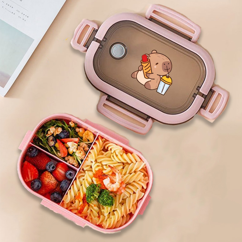 カピバラ弁当箱アニメ動物プリント食品保存容器子供学校ピクニッ - Kitchen Gadgets Website のレビューと価格