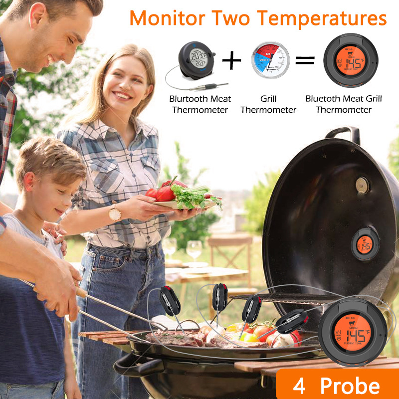 ワイヤレスデジタル肉温度計,Bluetooth,インスタント - Instant Read Thermometer のレビューと価格
