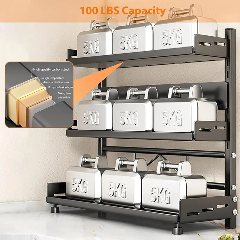 3段式スパイス収納ラック、カウンター用、調整可能なスパイスオ - Kitchen Gadgets Rack のレビューと価格