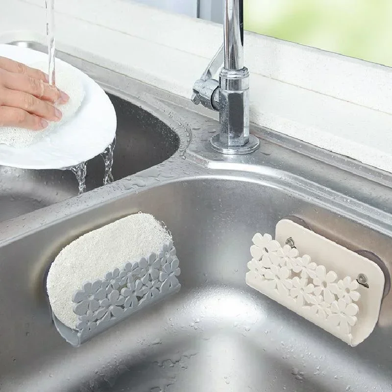 食器用布巾ラック 吸盤式スポンジホルダー クリップ付き布巾収 - Kitchen Gadgets Rack のレビューと価格