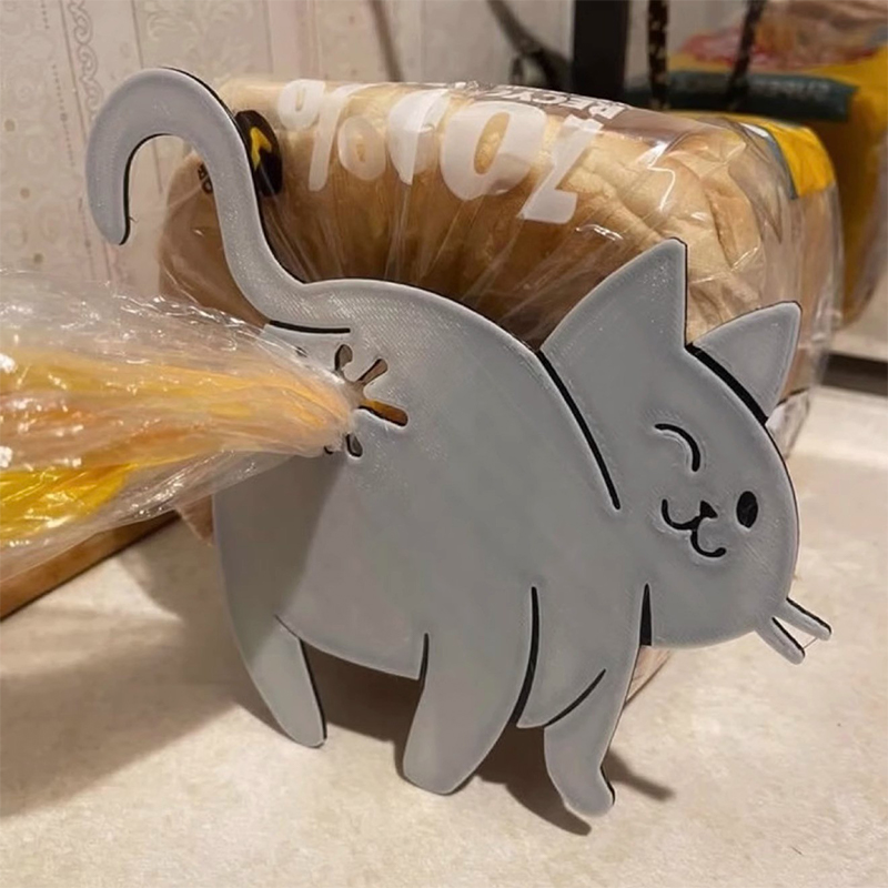 2個入り 3D猫のお尻型パン袋クリップ スナック袋シーリング - Kitchen Gadgets Novelty のレビューと価格