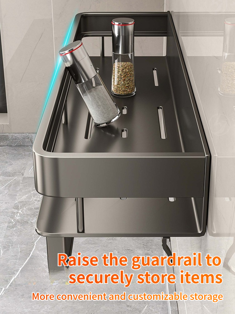 アルミ製キッチンラック キッチン棚 トイレ収納 穴あけ不要  - Kitchen Gadgets Rack のレビューと価格