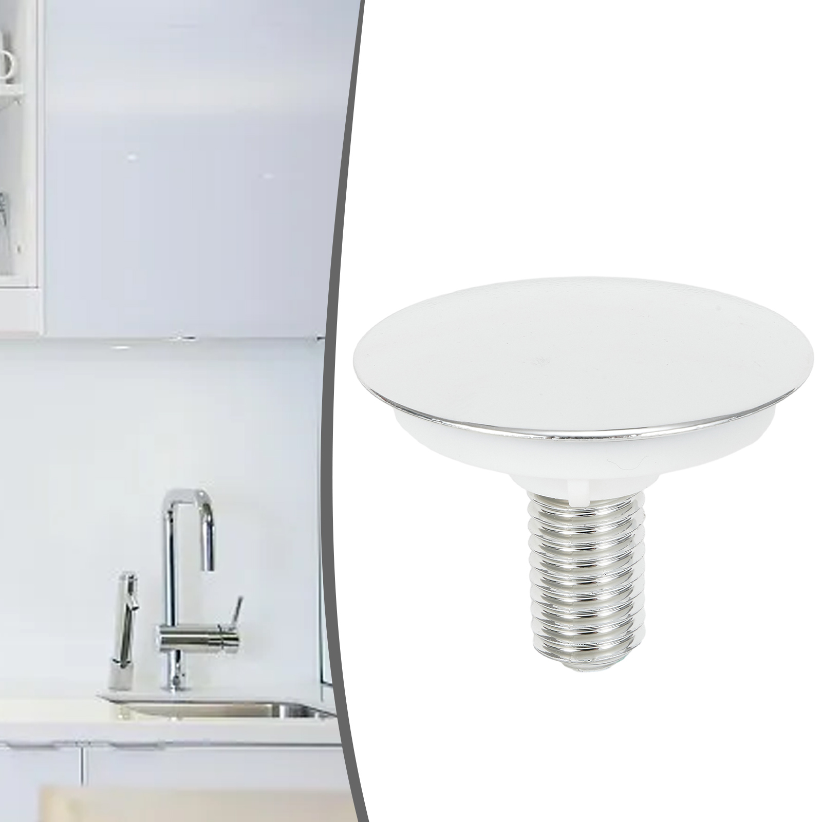キッチンシンクのタップ穴カバーステンレス鋼洗面器穴シールプラ - Kitchen Gadgets Gifts のレビューと価格