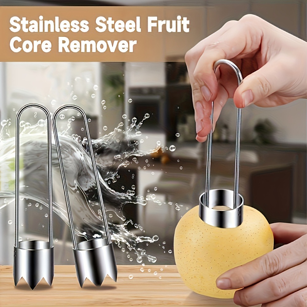 ステンレス製果物野菜芯抜き器、ピーマン種子除去ツール、リンゴ - Kitchen Gadgets Website のレビューと価格