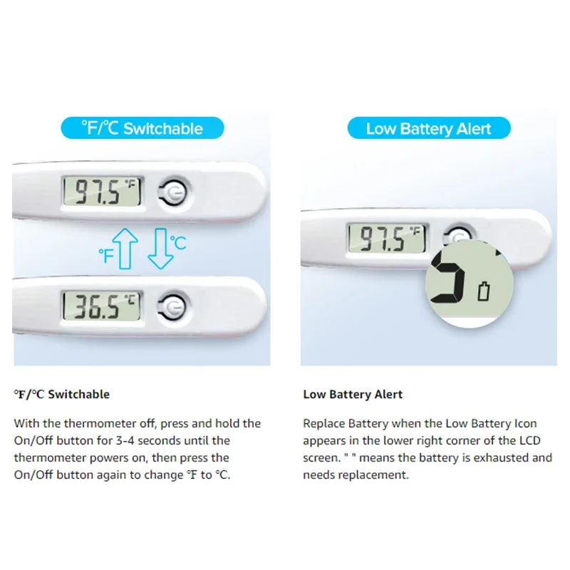 赤ちゃん用デジタル指温度計,パルスオキシメータ,正確な口腔脇 - Instant Read Thermometer のレビューと価格
