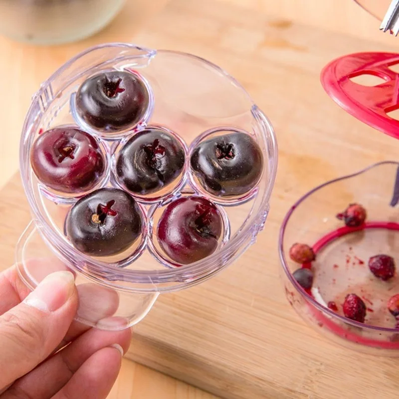 6穴チェリーコアラー（容器付き）キッチンガジェット、斬新なス - Kitchen Gadgets Novelty のレビューと価格