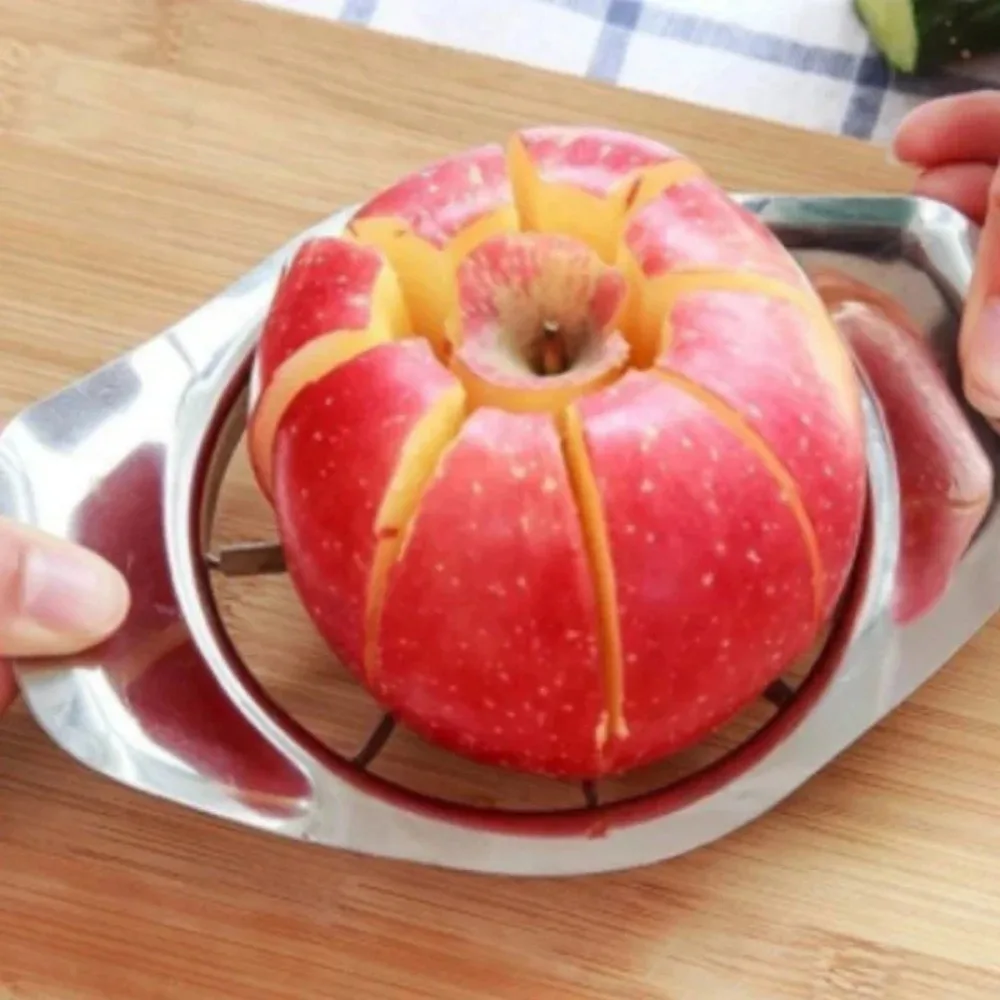 キッチン用品 ステンレス製 快適ハンドル付き アップルスライ - Apple Corer Slicer のレビューと価格